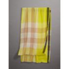 Burberry Burberry The Lightweight Check Cashmere Scarf, Yellow