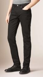 Burberry Burberry Slim Fit Deep Black Jeans, Size: 32r