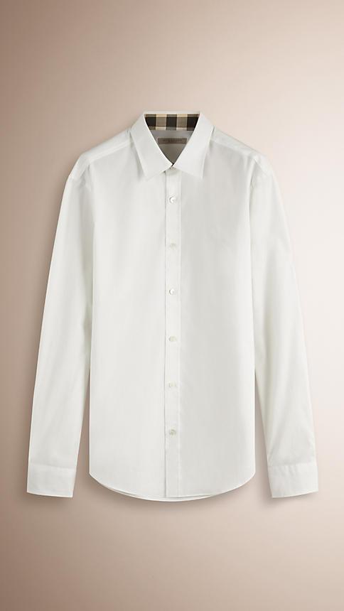Burberry Stretch Cotton Poplin Shirt