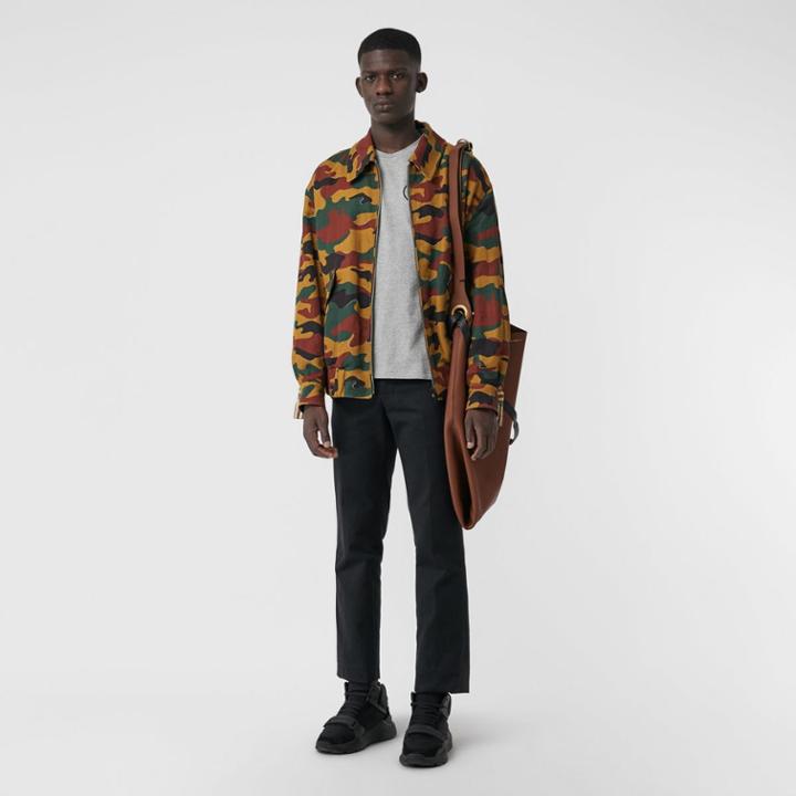 Burberry Burberry Embroidered Logo Cotton T-shirt, Grey