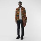 Burberry Burberry Embroidered Logo Cotton T-shirt, Grey