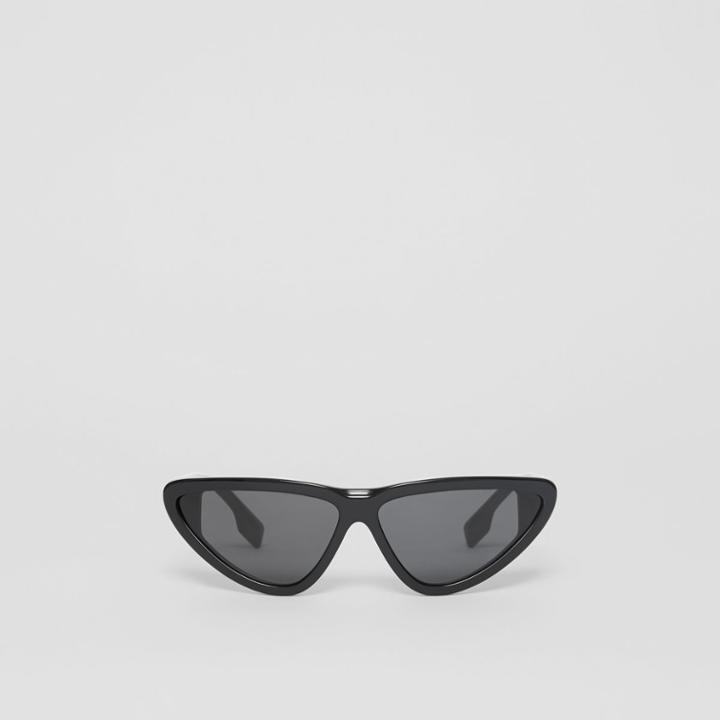 Burberry Burberry Triangular Frame Sunglasses, Black
