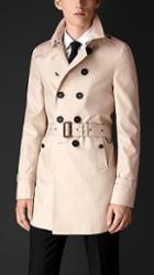 Burberry Prorsum Double-breasted Cotton Trench Coat
