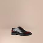 Burberry Burberry Leather Wingtip Brogues With Rubber Sole, Size: 44.5, Red