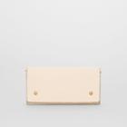 Burberry Burberry Two-tone Leather Continental Wallet, Grey