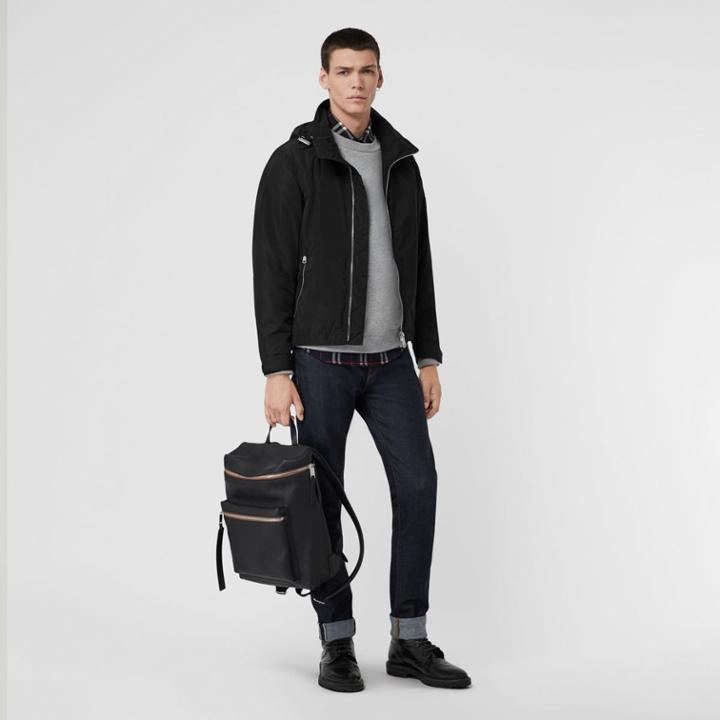Burberry Burberry Packaway Hood Showerproof Jacket, Size: 42, Black
