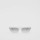 Burberry Burberry Monogram Motif Rectangular Frame Sunglasses, Crystal
