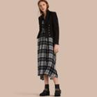 Burberry Cropped Stretch Technical Cotton Military Jacket