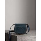 Burberry Burberry The Satchel In Lizard, Blue