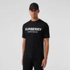 Burberry Burberry Logo Print Cotton T-shirt, Size: Xxl, Black