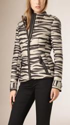 Burberry Zebra Print Down-filled Jacket