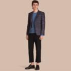 Burberry Burberry Slim Fit Beasts Fil Coup Wool Silk Tailored Jacket, Size: 44r