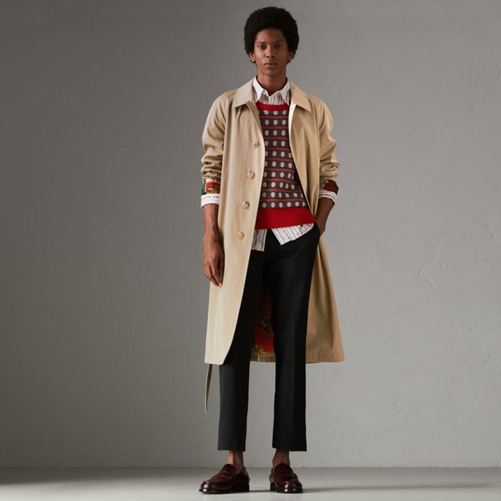 Burberry Burberry Tropical Gabardine Car Coat, Size: 38, Beige