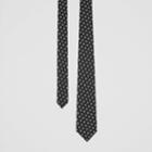 Burberry Burberry Classic Cut Monogram Motif Silk Jacquard Tie, Black
