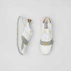 Burberry Burberry Suede, Vintage Check And Leather Sneakers, Size: 39, White