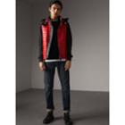 Burberry Burberry Detachable Hood Packaway Goose-down Gilet, Size: 42, Red