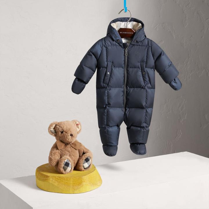 Burberry Burberry Down-filled Puffer Suit, Size: 18m, Blue