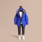 Burberry Burberry Down-filled Hooded Puffer Jacket, Size: 14y, Blue