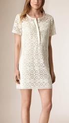 Burberry Brit Cotton Lace Shirt Dress