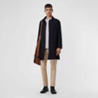 Burberry Burberry The Camden Car Coat, Size: 40, Blue Carbon