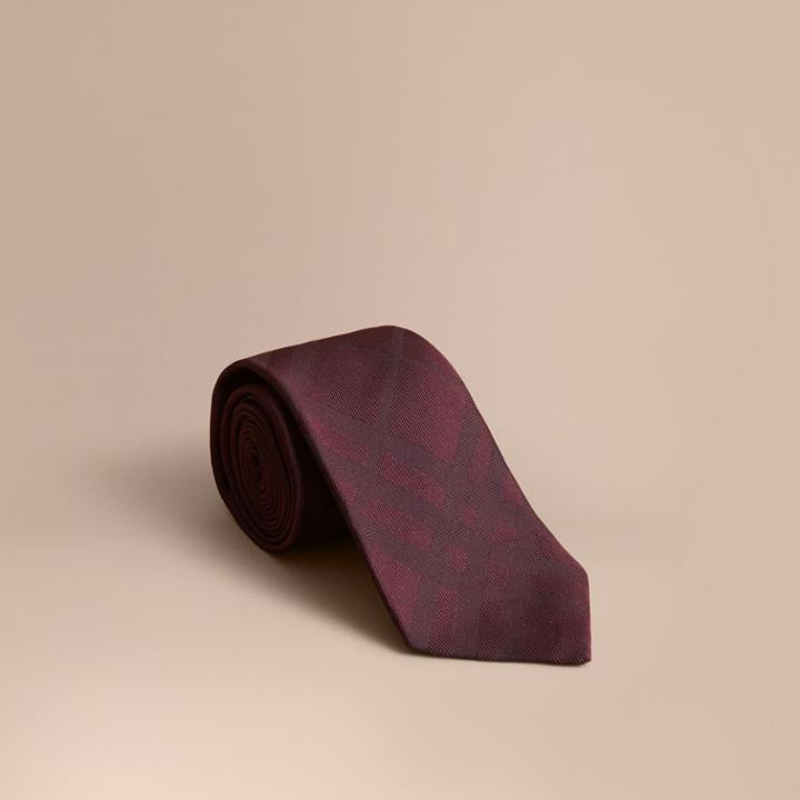 Burberry Burberry Classic Cut Check Silk Jacquard Tie, Purple