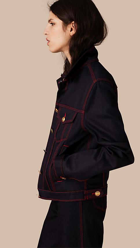 Burberry Military Detail Japanese Denim Jacket