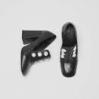 Burberry Burberry Stud Detail Leather Block-heel Pumps, Size: 37, Black