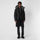 Burberry Burberry Detachable-sleeve Down-filled Hooded Puffer Jacket, Size: 36, Black