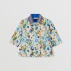 Burberry Burberry Childrens Floral Print Cotton Coat With Detachable Warmer, Size: 12m