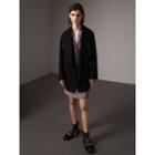 Burberry Burberry Wool Blend Pea Coat, Size: 04, Black