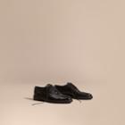 Burberry Burberry Leather Wingtip Brogues, Size: 40, Black