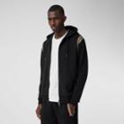 Burberry Burberry Vintage Check Panel Cotton Hooded Top, Size: M, Black