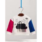 Burberry Burberry Weather Motif Cotton Sweatshirt, Size: 9m, Blue