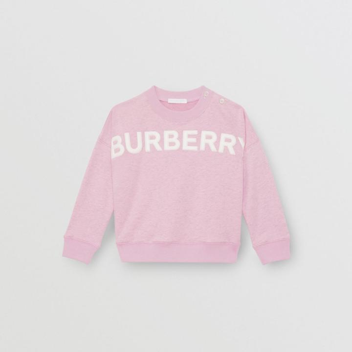 Burberry Burberry Childrens Logo Detail Cotton Sweatshirt, Size: 12m, Pink