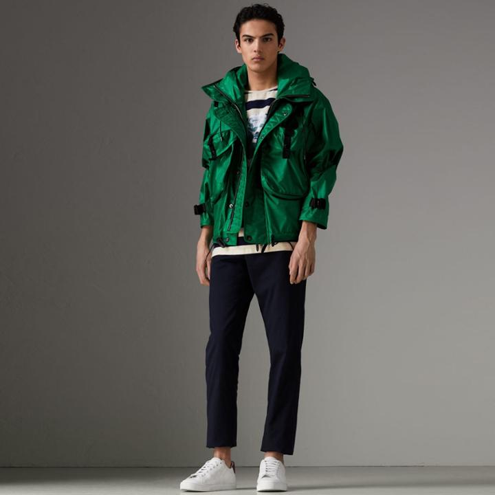 Burberry Burberry Packaway Hood Showerproof Jacket With Gilet, Size: 38