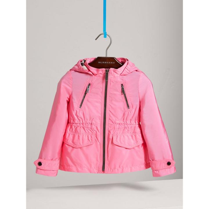 Burberry Burberry Hooded Packaway Technical Jacket, Size: 12y, Yellow