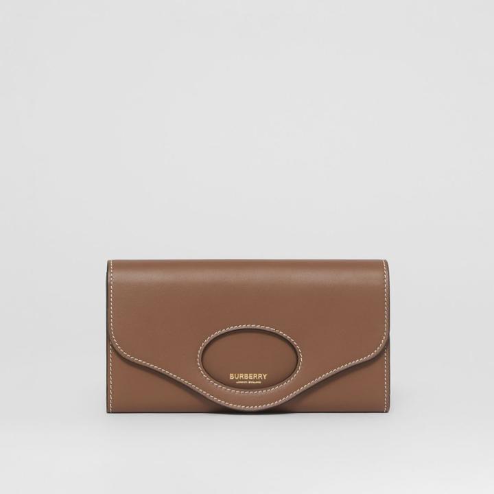 Burberry Burberry Leather Pocket Continental Wallet