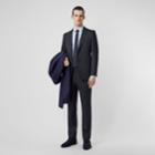 Burberry Burberry English Fit Sharkskin Wool Suit, Size: 44l, Blue