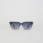 Burberry Burberry Glitter Detail Square Frame Shield Sunglasses, Blue