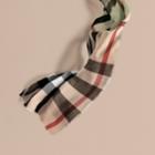Burberry Burberry The Lightweight Cashmere Scarf In Ombr Check, Green