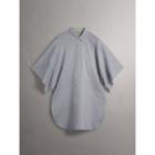 Burberry Burberry Collar Detail Cotton Silk Kaftan, Size: M-l
