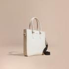 Burberry Burberry London Leather Tote Bag, Beige