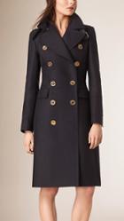 Burberry Technical Cotton Wool Military Coat