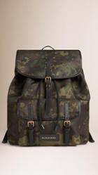 Burberry Camouflage Print Lightweight Backpack