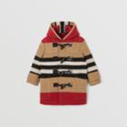 Burberry Burberry Childrens Icon Stripe Wool Duffle Coat, Size: 10y