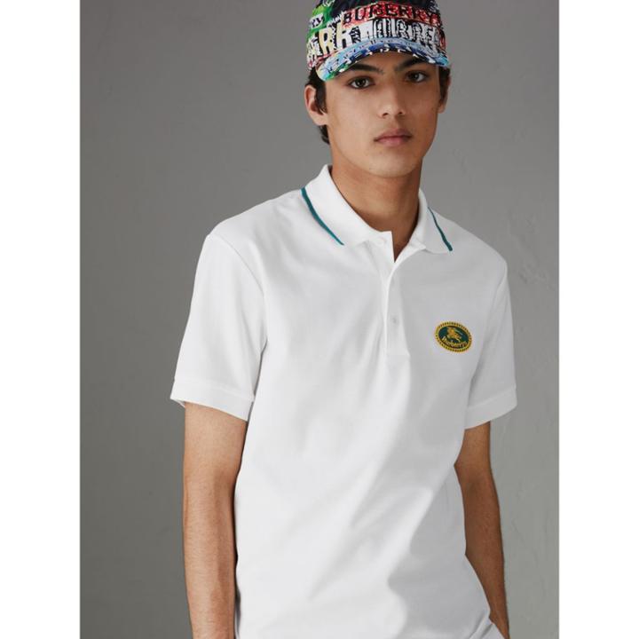Burberry Burberry Archive Logo Cotton Piqu Polo Shirt