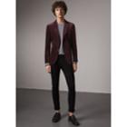 Burberry Burberry Soho Fit Velvet Tailored Jacket, Size: 40r, Purple