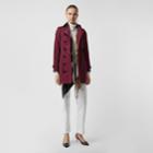 Burberry Burberry Sandringham Fit Cotton Gabardine Trench Coat, Size: 0, Red