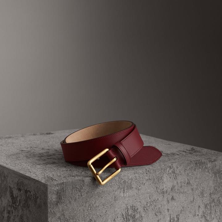 Burberry Burberry Trench Leather Belt, Size: 100, Brown