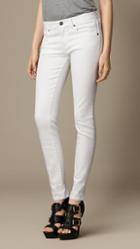 Burberry Skinny Fit Low-rise White Jeans